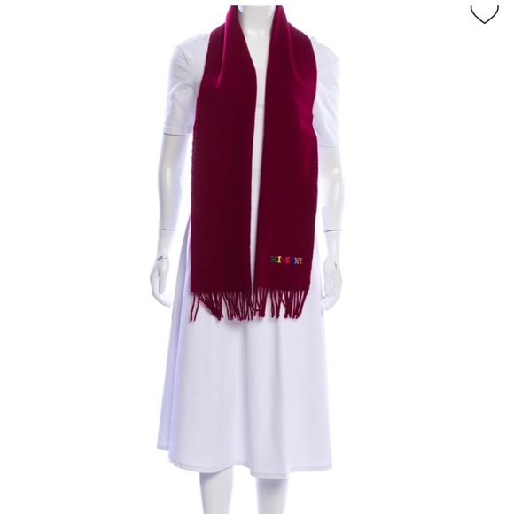 🎉HP🎉 🆕 MISSONI Embroidered logo wool scarf - Picture 7 of 7